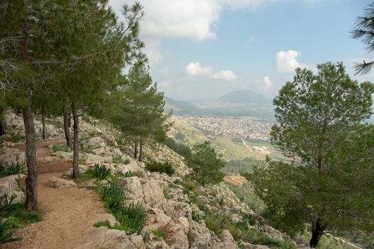 Road down Mount Precipice near Nazareth