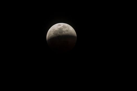 Moon eclipse in Kruger National park, South Africa