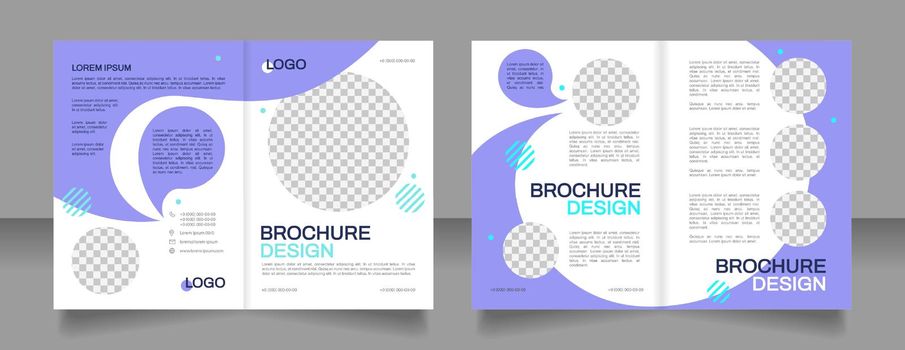 Human resources department blank brochure design