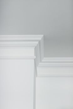 Molding on ceiling detail, interior design and architectural abstract background