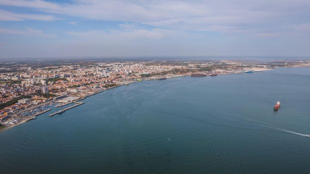 Aerial view of Setubal, Portugal