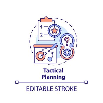 Tactical planning concept icon