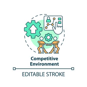 Competitive environment concept icon