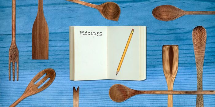 Wood Cooking Utensils Recipe Book