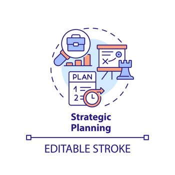Strategic planning concept icon