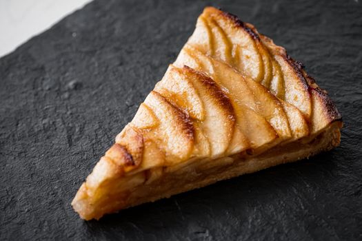 Dessert and bakery, slice of apple tart
