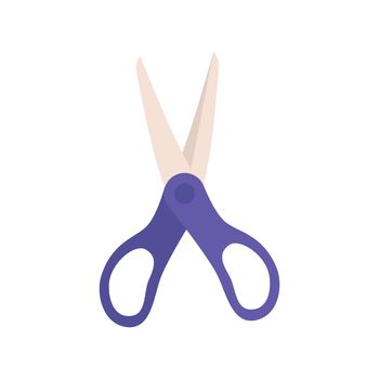 School supplies. Scissors isolated on white background. Flat vector illustration