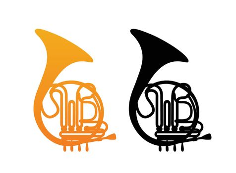 Golden French Horn