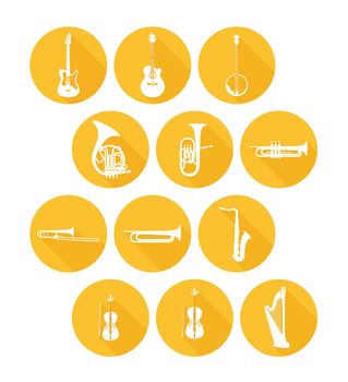 Big Set Icons of Musical Instruments