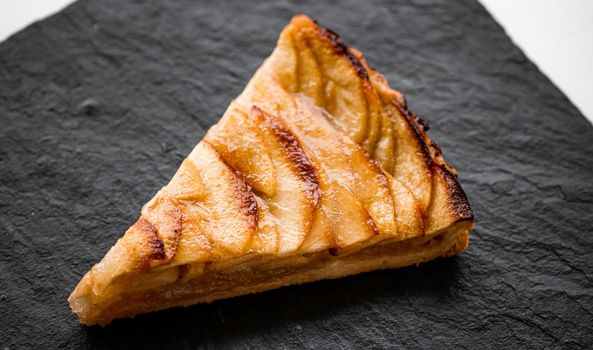 Dessert and bakery, slice of apple tart