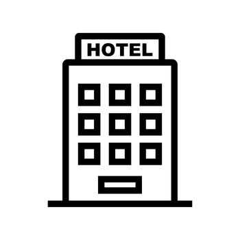 Hotel Icon. Accommodation icon. Vector.