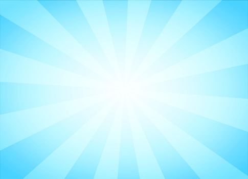 Light Blue Abstract Background with Vintage Rays