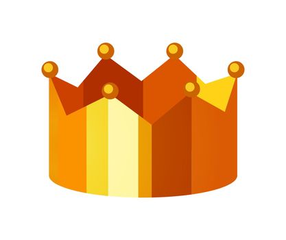 Gold Crown Logo Vector template on white background