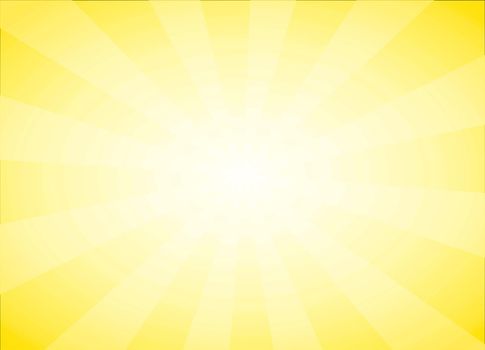 Yellow abstract background with Sun Light Burst