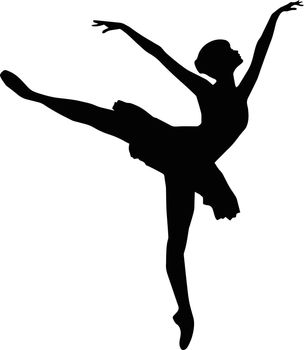 Ballerina Ballet Dancer Dancing Silhouette Female Performer