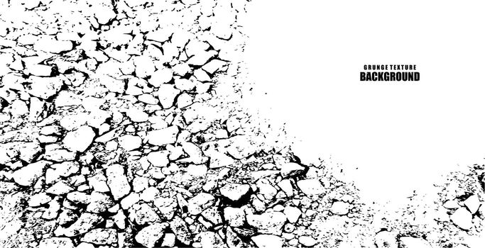 Gravel grunge texture monochrome background vector for your company or brand