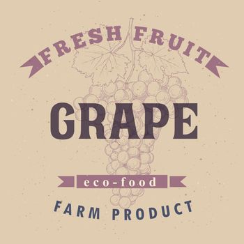 Grape label design
