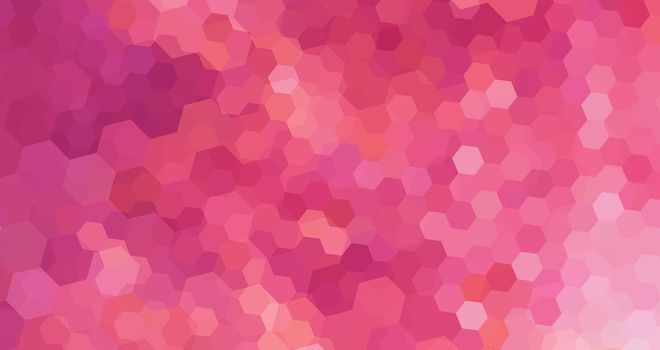 Abstract Mosaic Backdrop Pink color with Hexagons