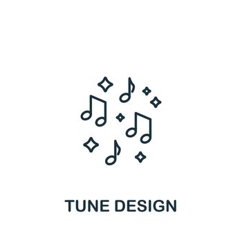 Tune Design icon. Line simple Web Development icon for templates, web design and infographics