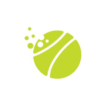 Tennis ball logo vector