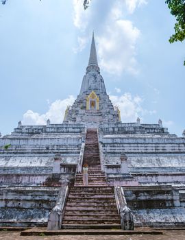 Wat Phu Khao Thong chedi in Ayutthaya, Thailand