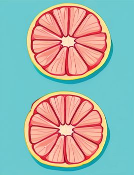 close-up ready-to-eat slices of citrus fruits