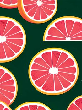 close-up ready-to-eat slices of citrus fruits