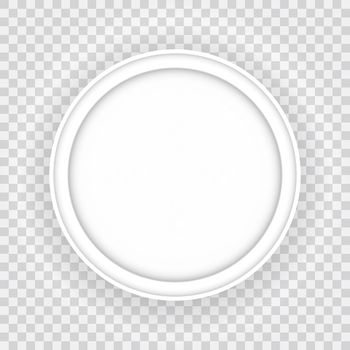 Blank Image round frame template