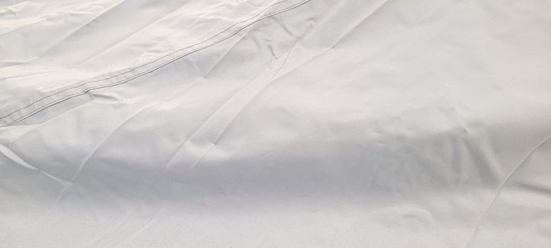 plain crumpled white fabric without folded marks