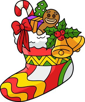 Christmas Stocking Cartoon Colored Clipart
