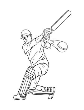 Cricket Isolated Coloring Page for Kids