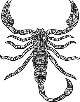 Scorpion Mandala Coloring Pages for Adults