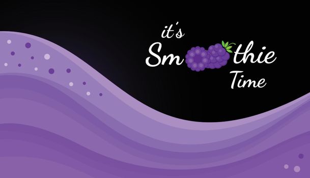 Violet natural smoothie blackberry logo banner