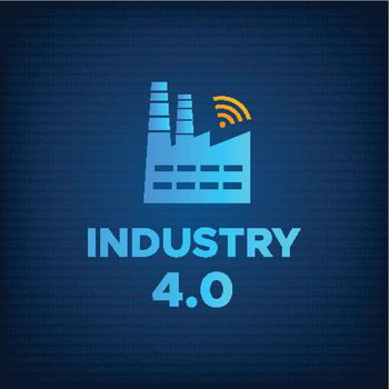 Manufacturing industry 4.0 revolution concept