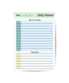 Daily My Routines planner template minimalist planners Clear and simple printable to do list.