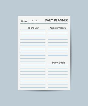 Daily My Routines planner template minimalist planners Business organizer page