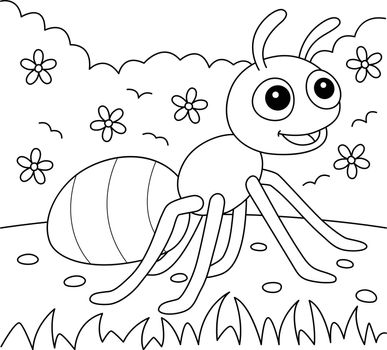 Ant Animal Coloring Page for Kids