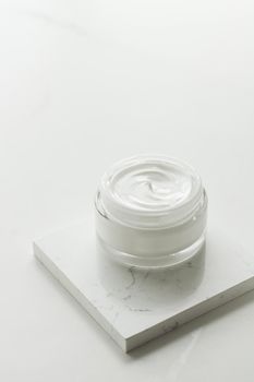 Luxury face cream jar, moisturizing cosmetics