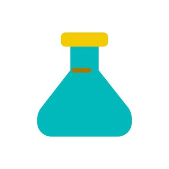 Erlenmeyer flask flat color ui icon