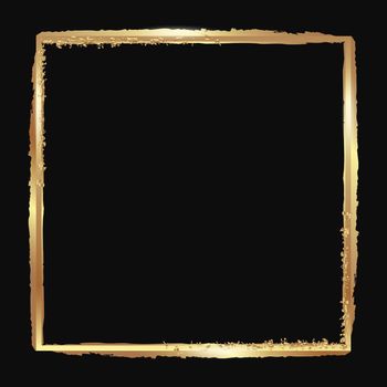 Gold or copper square frame