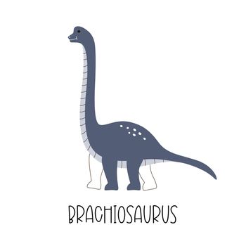 Wild blue dinosaur Brachiosaurus predator.