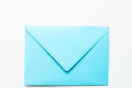 Envelopes on marble background, message concept