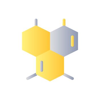 Chemical connections flat gradient two-color ui icon