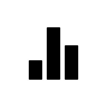Column graph black glyph ui icon