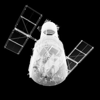 The Hubble Space Telescope. X-Ray render