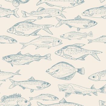 Fish Seamless Pattern