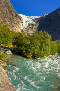 Briksdal Glacier River, Jostedalsbreen National Park, Norway