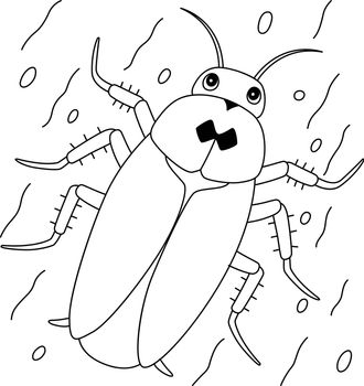 Cockroach Animal Coloring Page for Kids
