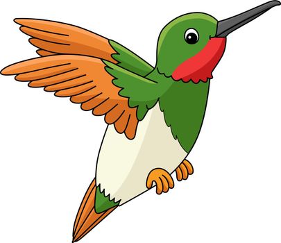Hummingbird Animal Cartoon Colored Clipart