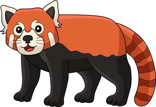 Red Panda Animal Cartoon Colored Clipart